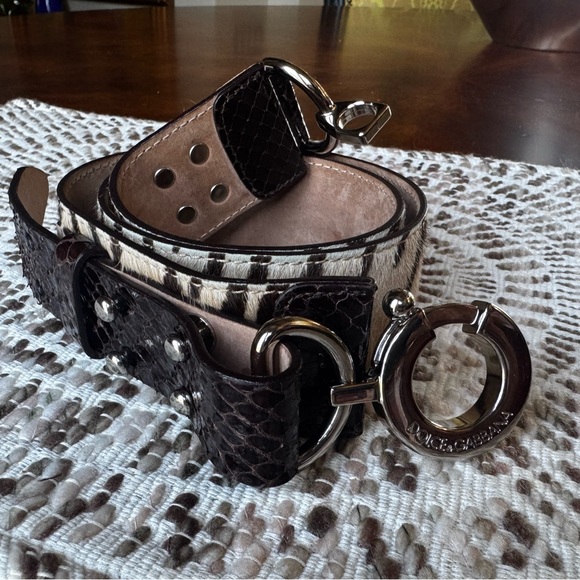 Vintage Dolce & Gabbana Calf Hair Belt - Picture 3 of 12